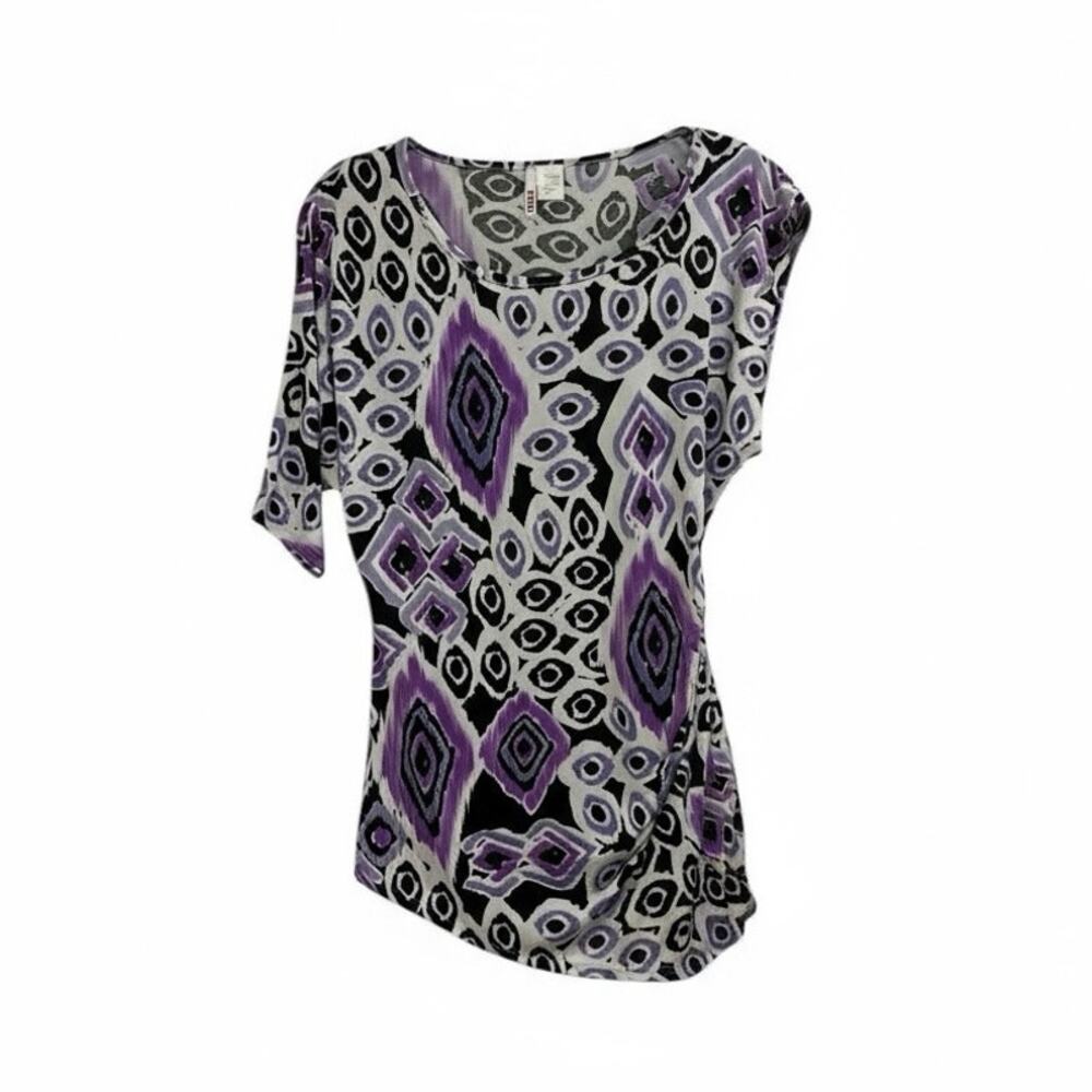 VTG 80s 90s BONGO asymmetrical blouse